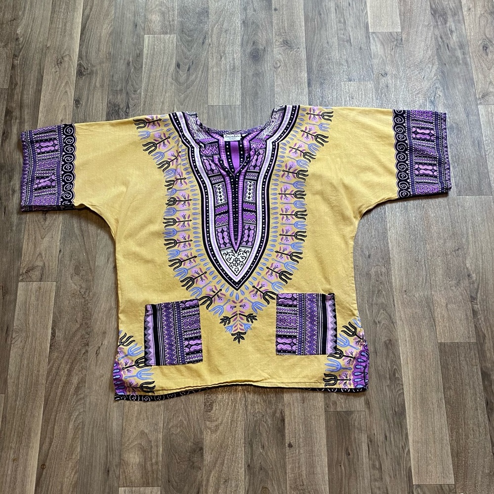 Rainbow Colorful Women’s Blouse 100% Cotton One Size